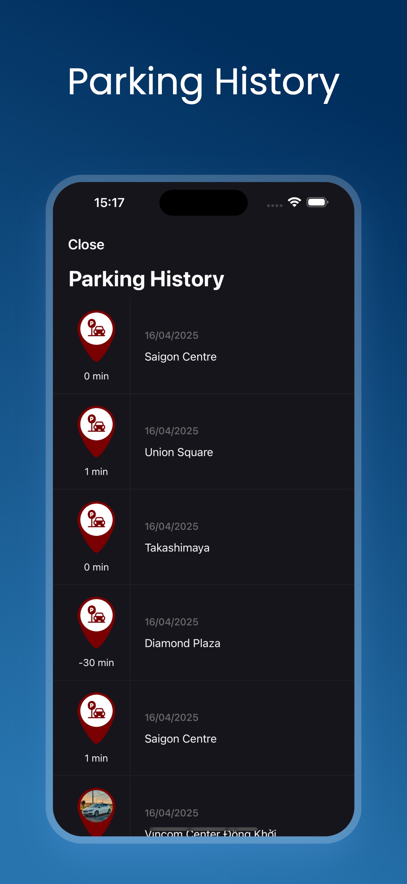 Huanao Car Parking App Screenshot 3